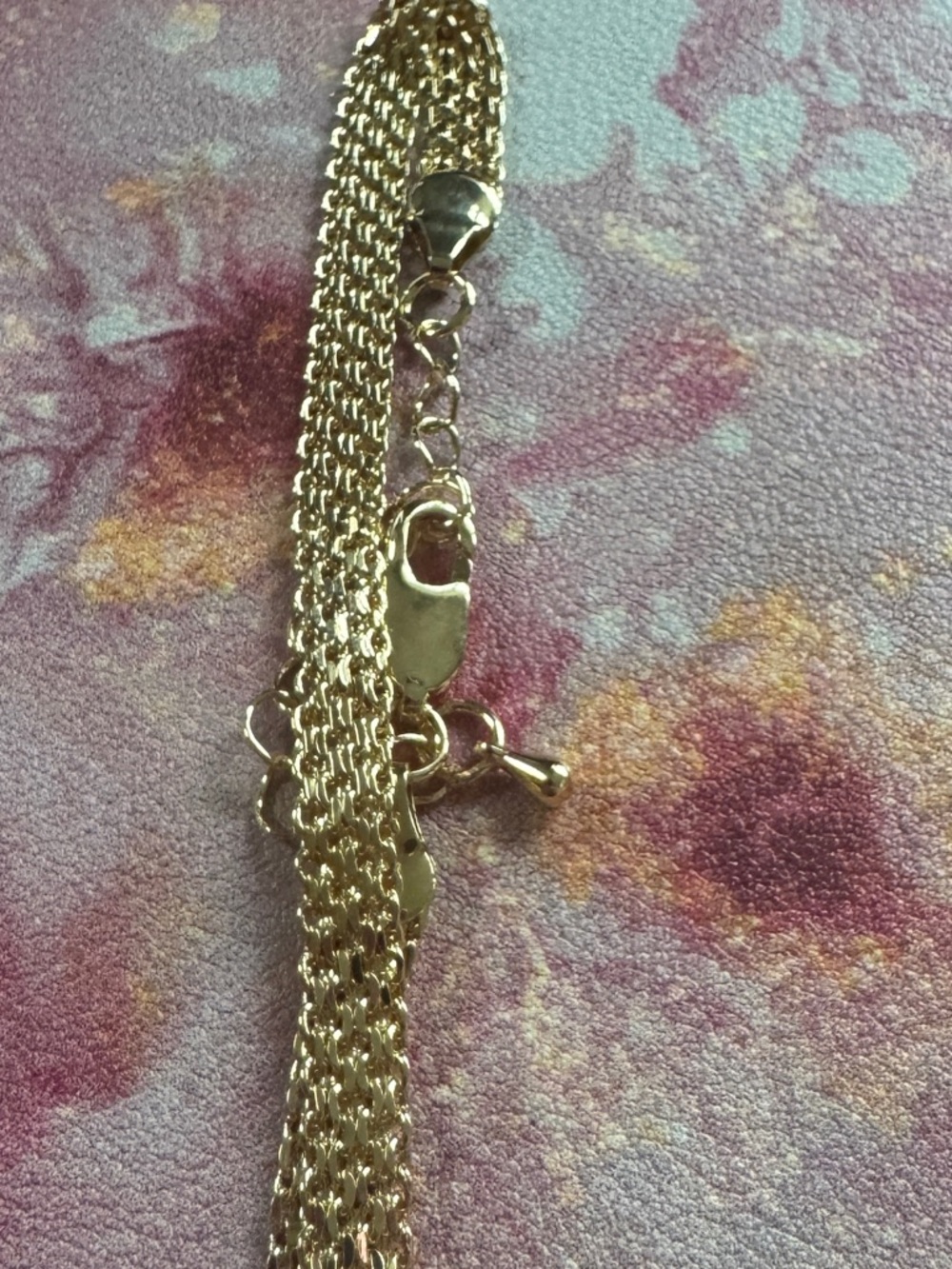 Layered Gold-Tone Multi Strand Bracelet for Women - Picture 2 of 2